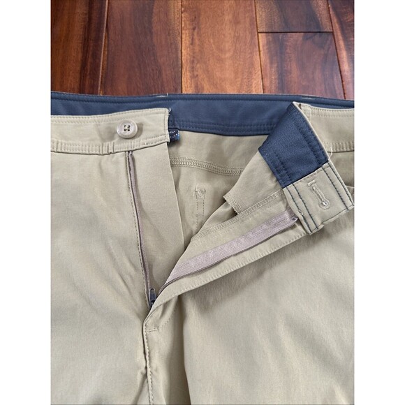 Eddie Bauer Pants Mens T44x34 Beige Cargo First Ascent Zip Pockets Stretch Nylon - Picture 15 of 15